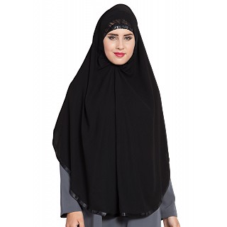 Premium Instant Hijab- Black